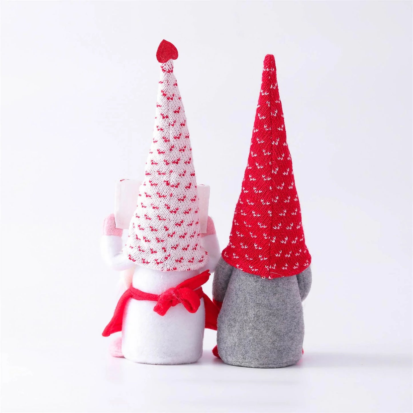 2PCS Valentines Day Gnome Plush Decorations -Mr and Mrs Handmake Scandinavian Tomte for Valentine'S Day Table Elf Gnomes Decor, Stuffed Plushie Decor,Sweet Valentines Day Gifts