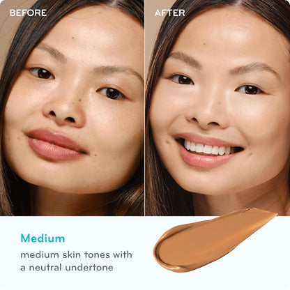 Purlisse Perfect Glow BB Cream SPF 30: Clean & Cruelty-Free, Medium Flawless Coverage, Hydrates with Jasmine | Medium 1.4Oz